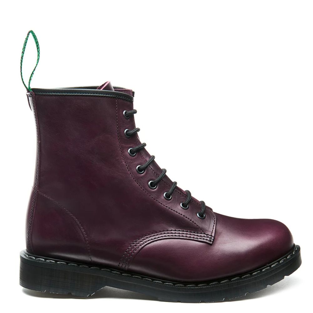 Solovair 8 Eye Derby in Burgundy Gaucho