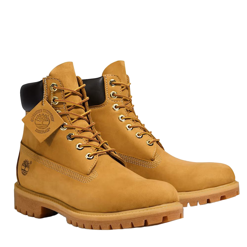 Timberland Men's 6-Inch Premium Waterproof Boot in Wheat Nubuck