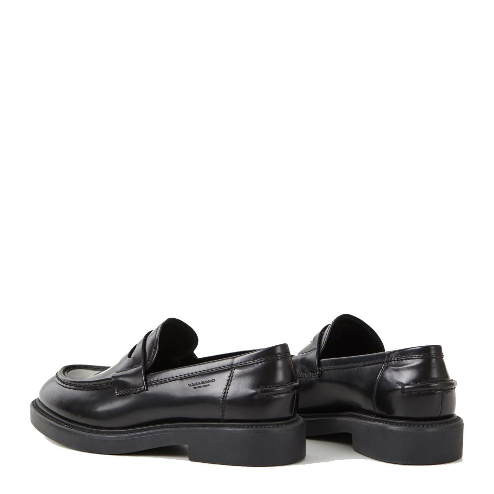 Vagabond Women&#39;s Alex W Loafer in Black Polished Leather