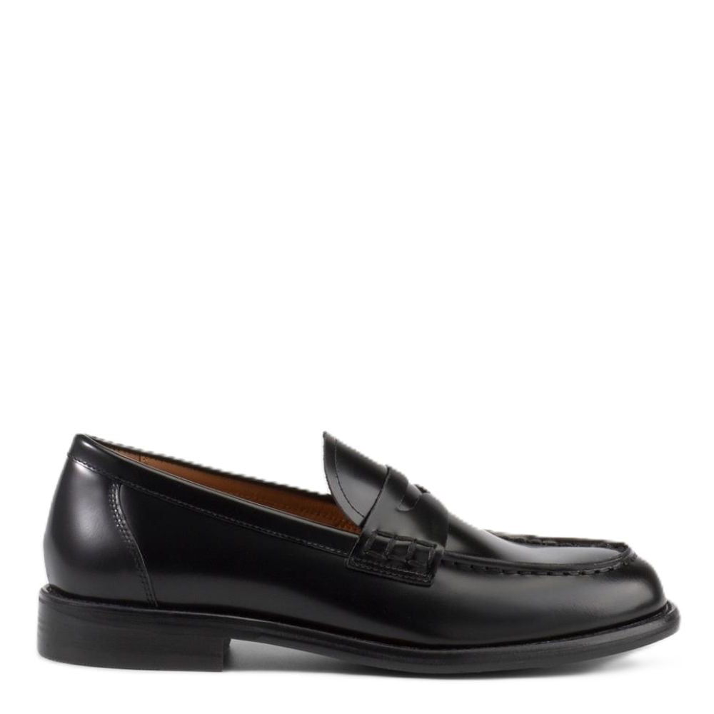 Vagabond Women's Linn Loafers in Black Polished Leather