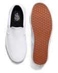 Vans Women's Classic Slip-On Tumble Leather in White