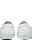 Vans Women's Classic Slip-On Tumble Leather in White