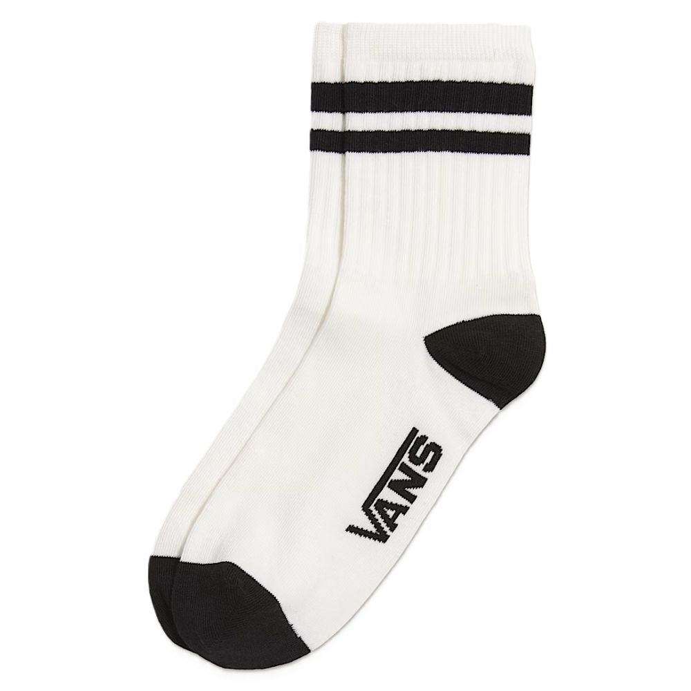 Vans Women's Bergman Half Crew Socks in White/Black