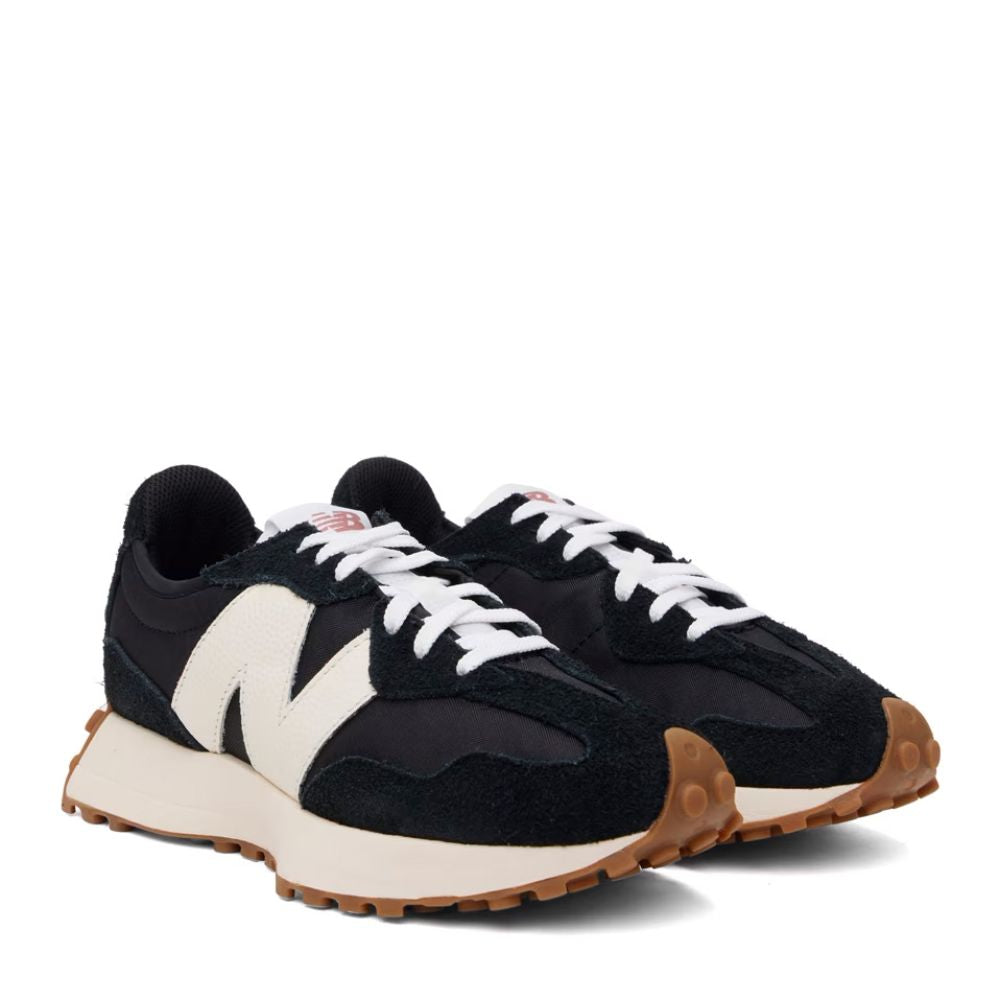 New Balance Women's 327 in Black with White Gum