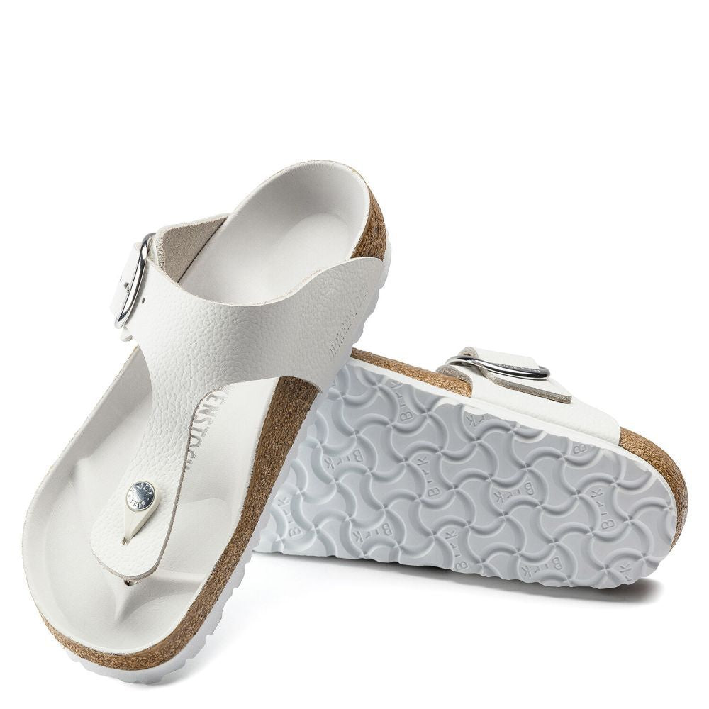 Birkenstock Women&#39;s Gizeh Big Buckle Leather in White