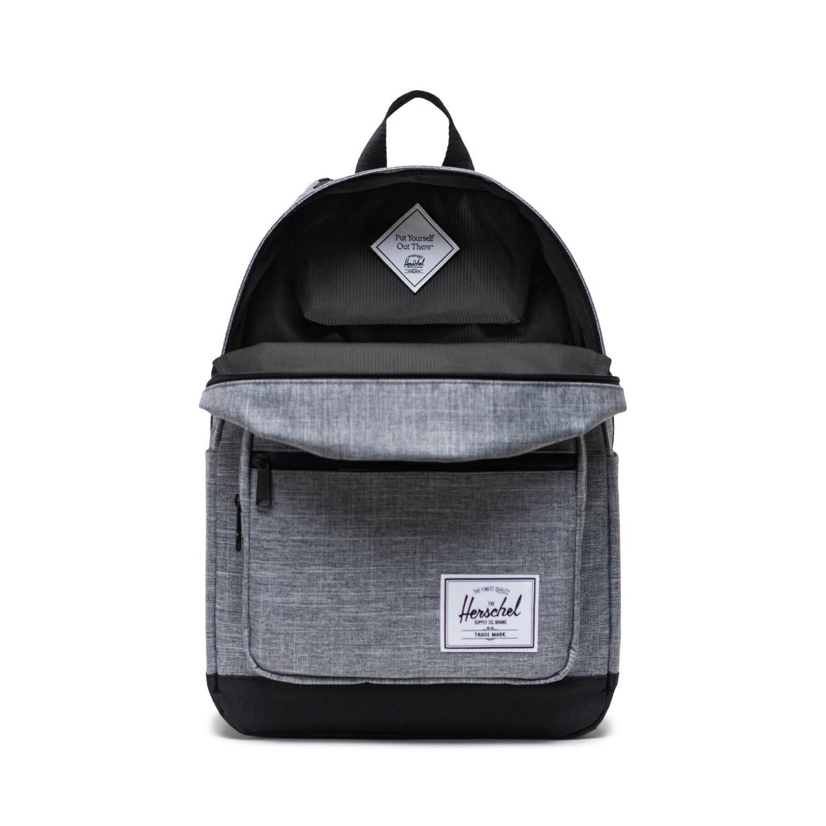 Herschel Pop Quiz Backpack in Raven Crosshatch