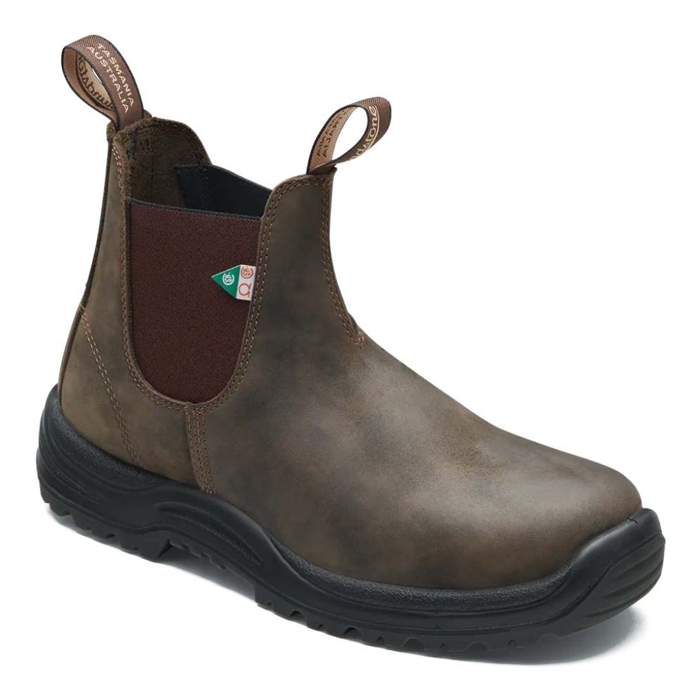 Blundstone Work &amp; Safety Boot 180 in Rustic Brown