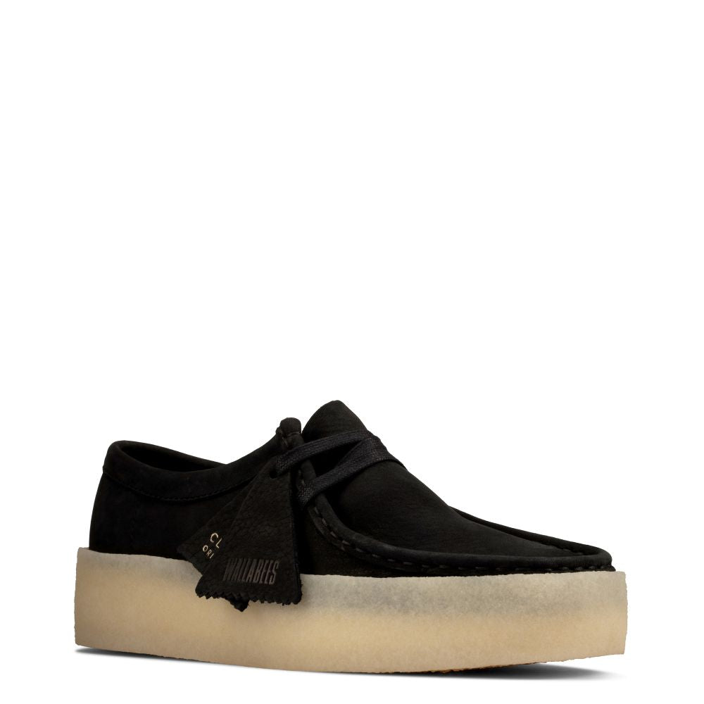 Clarks Women&#39;s Wallabee Cup in Black Nubuck