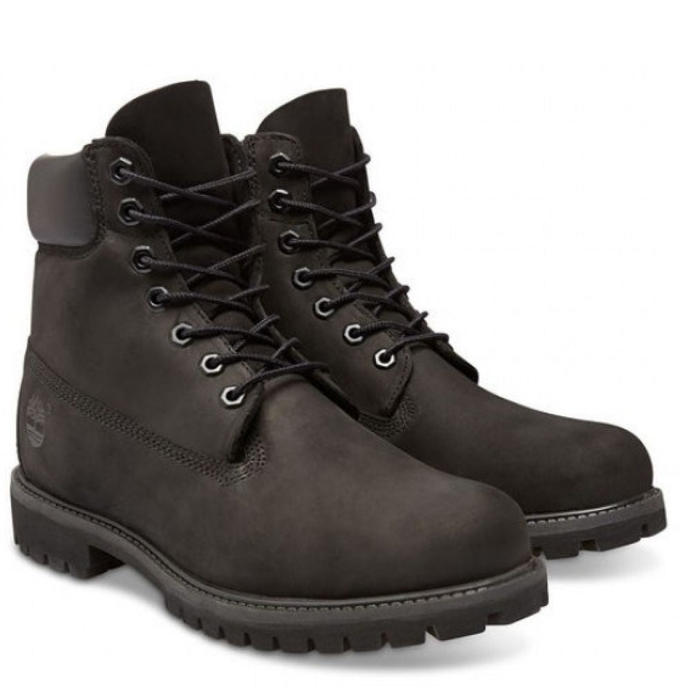 Timberland Men's 6 Inch Premium Boot in Black Nubuck