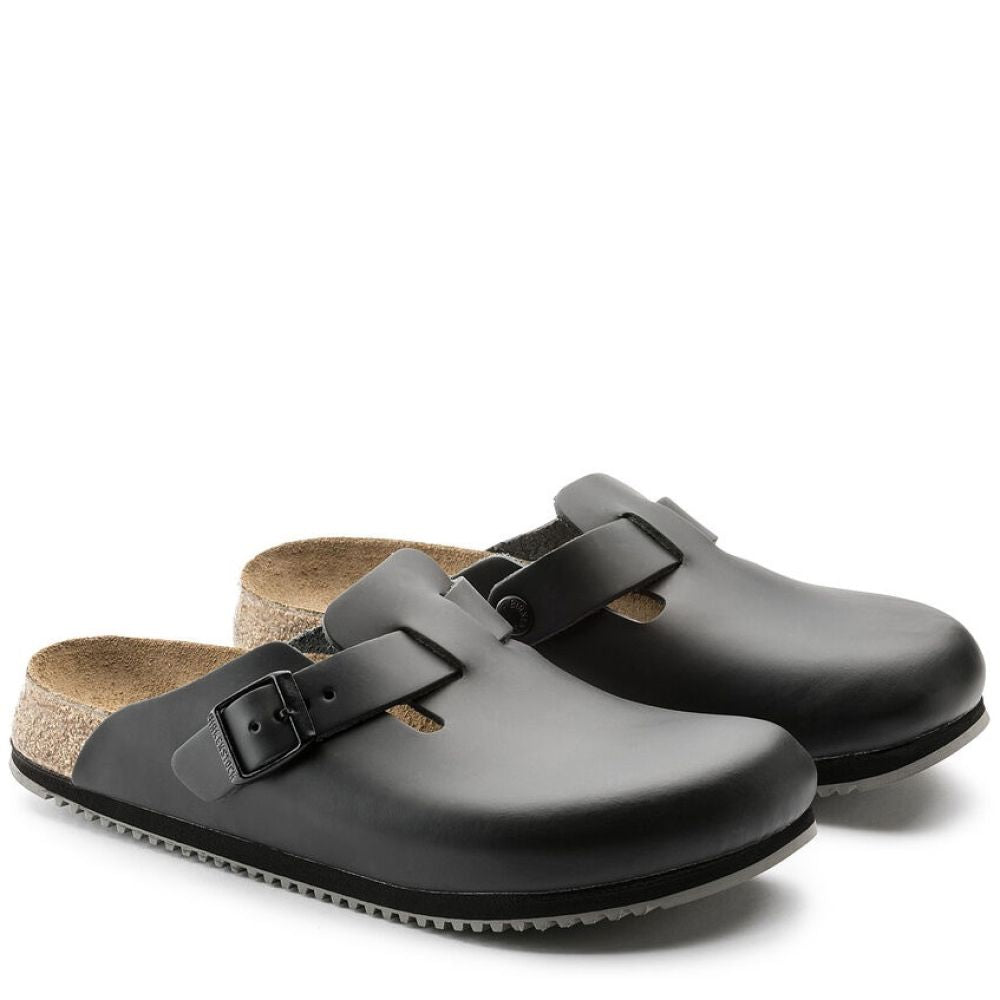 Birkenstock Men&#39;s Boston Super Grip in Black