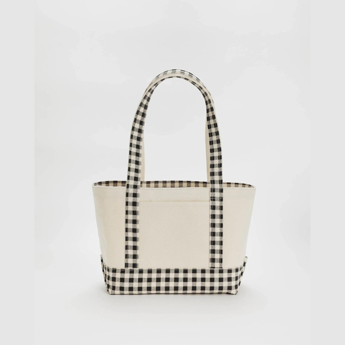 Baggu Small Heavyweight Canvas Tote in Black &amp; White Gingham