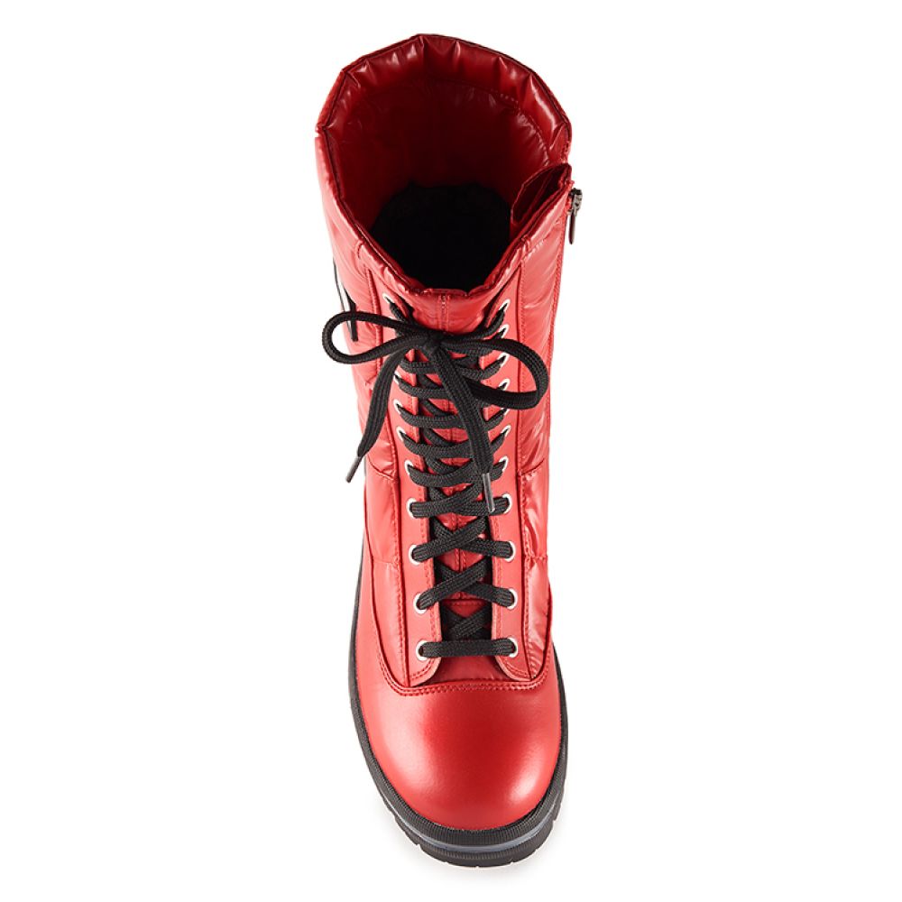 Olang red boots top