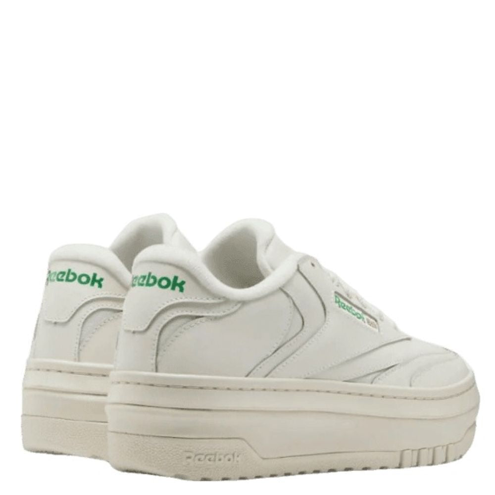 Reebok Women&#39;s Club C Extra in  Chalk/Chalk/Glen Green