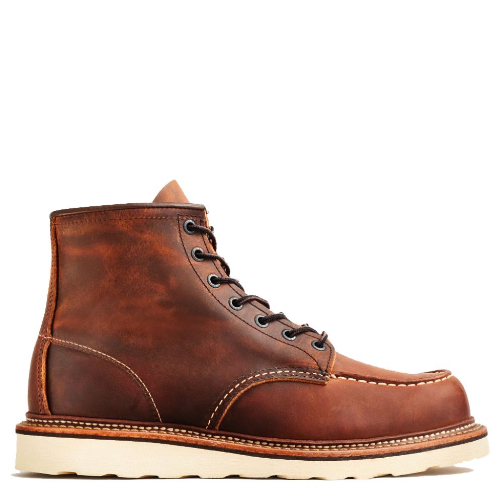 Red Wing Men&#39;s Classic 6 Inch Moc 1907 in Copper Rough