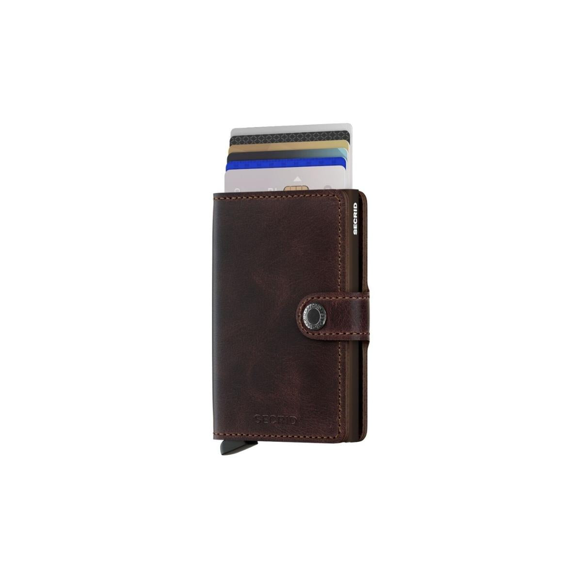 Secrid Mini Wallet Vintage in Chocolate