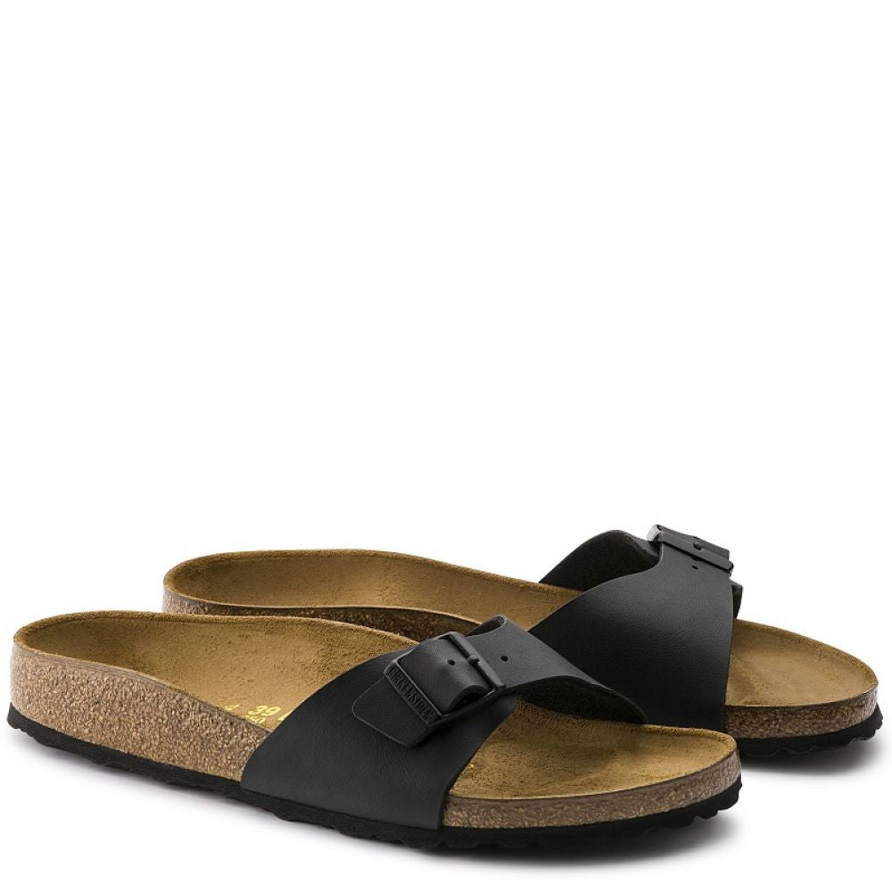 Birkenstock Women's Madrid Birko-Flor in Black - Main Image