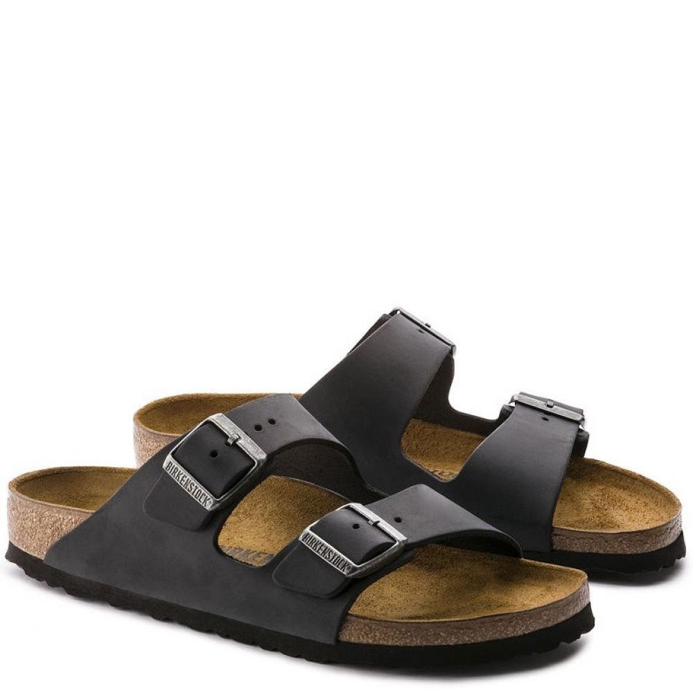 靴 [BIRKENSTOCK]ARIZONA OILED LEATHER BLACK Birkenstock Arizona Oiled Leather - Black | getoutsideshoes.com