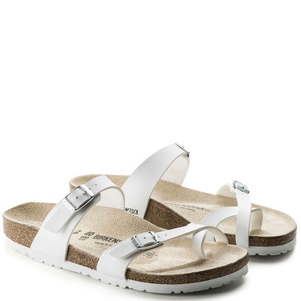 Birkenstock | Mayari Birko-Flor in White | Getoutsideshoes.com