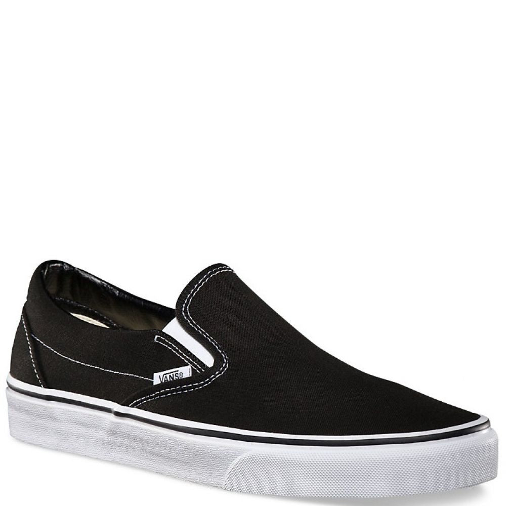 Vans shoes black slip on Clearance