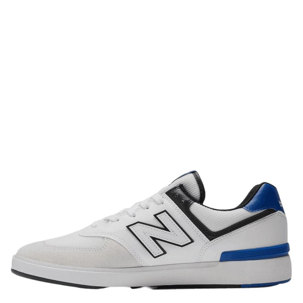 New Balance Men&#39;s CT574 in White with Royal