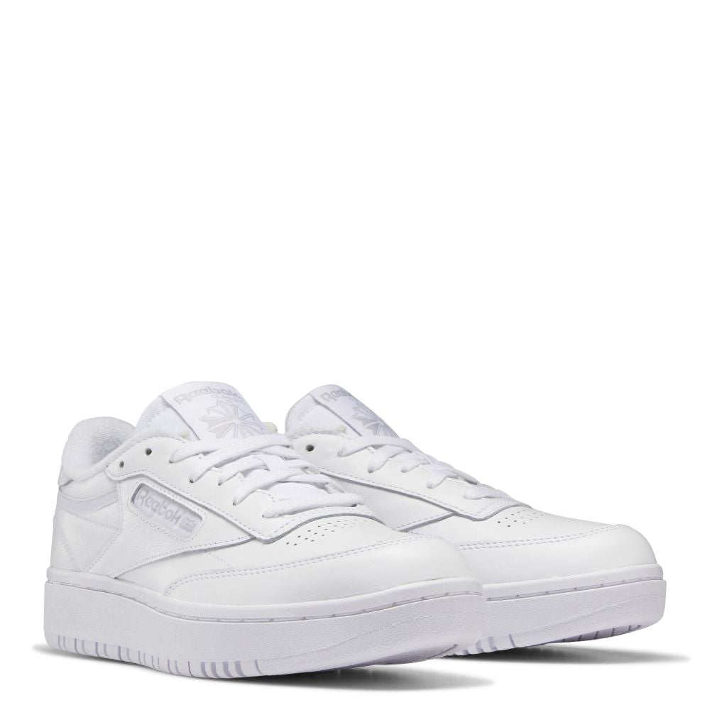 Reebok Women&#39;s Club C Double in Ftwr White/Ftwr White/Cold Grey 2