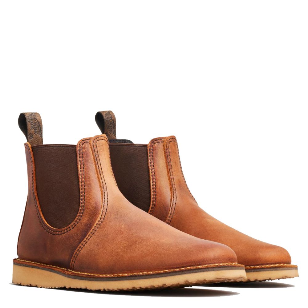 Red Wing Men&#39;s Weekender Chelsea 3311 in Copper