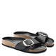 Birkenstock Women&#39;s Madrid Big Buckle Oiled Leather in Black