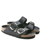 Birkenstock Women&#39;s Arizona Big Buckle Oiled Leather in Black