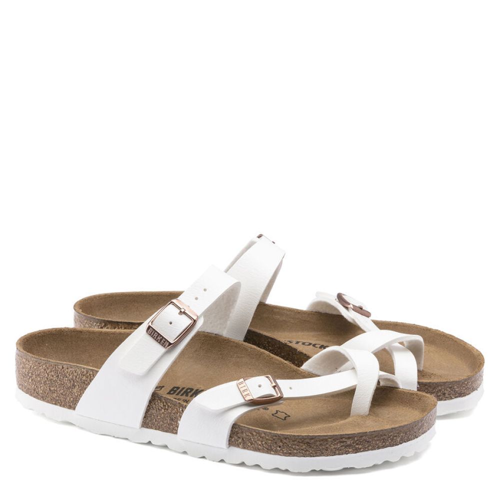 Birkenstock Women&#39;s Mayari Birko-Flor in White