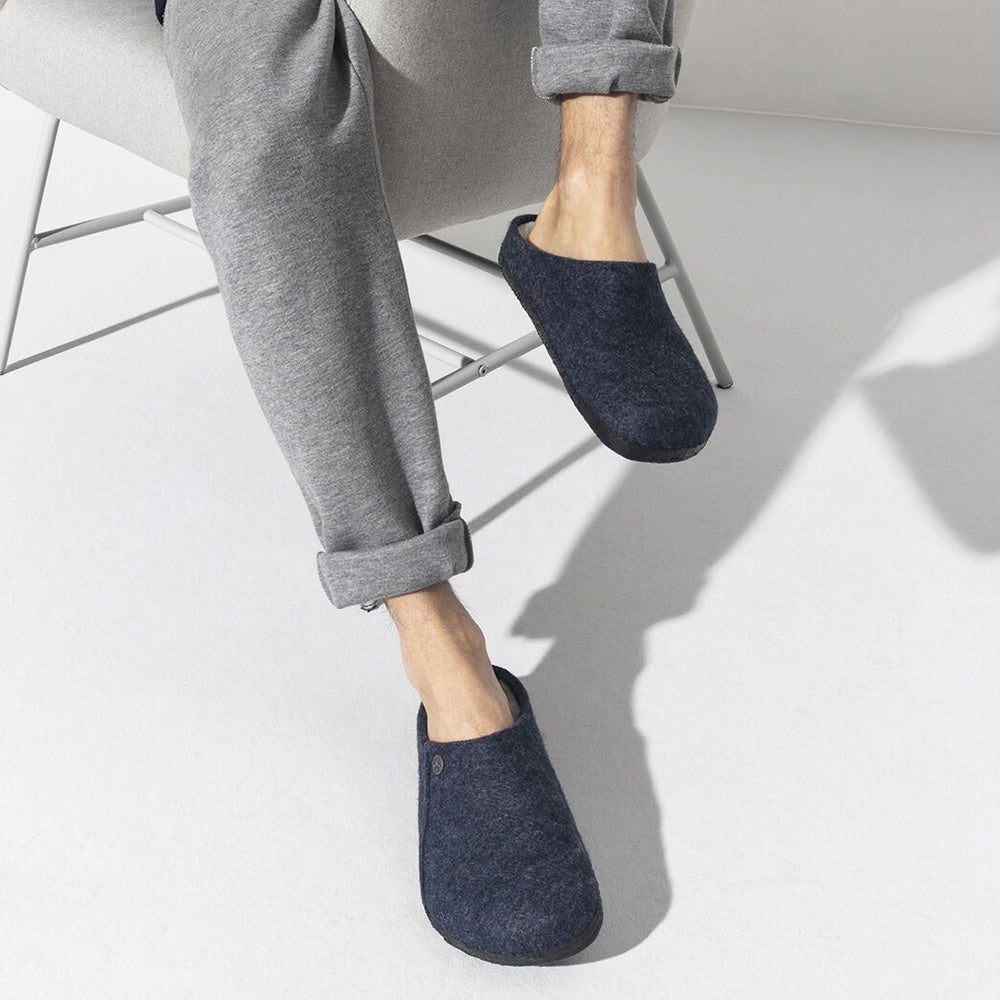 Birkenstock Men's Zermatt Shearling Wool Felt in Dark Blue