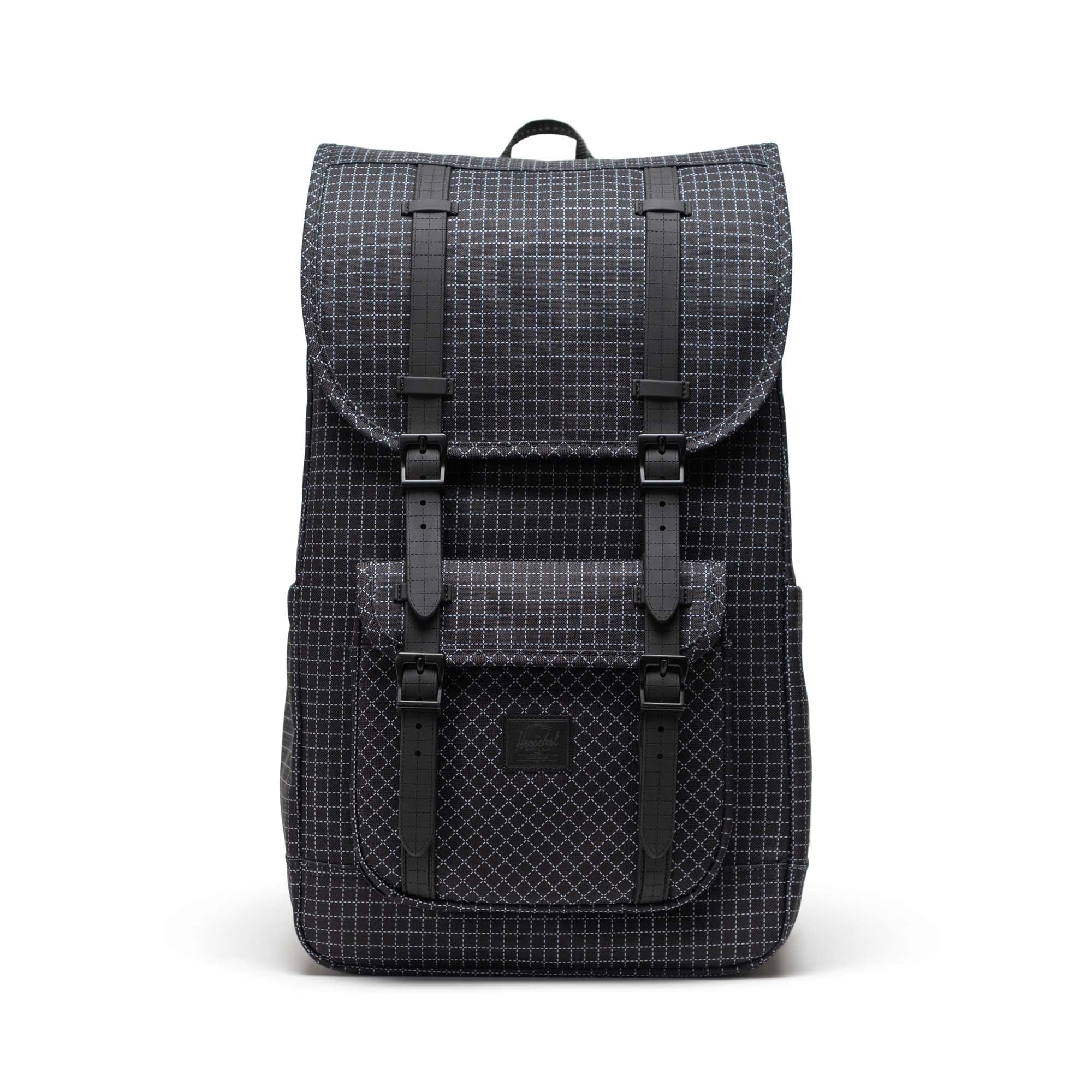 Herschel Little America Backpack in Grid - Black