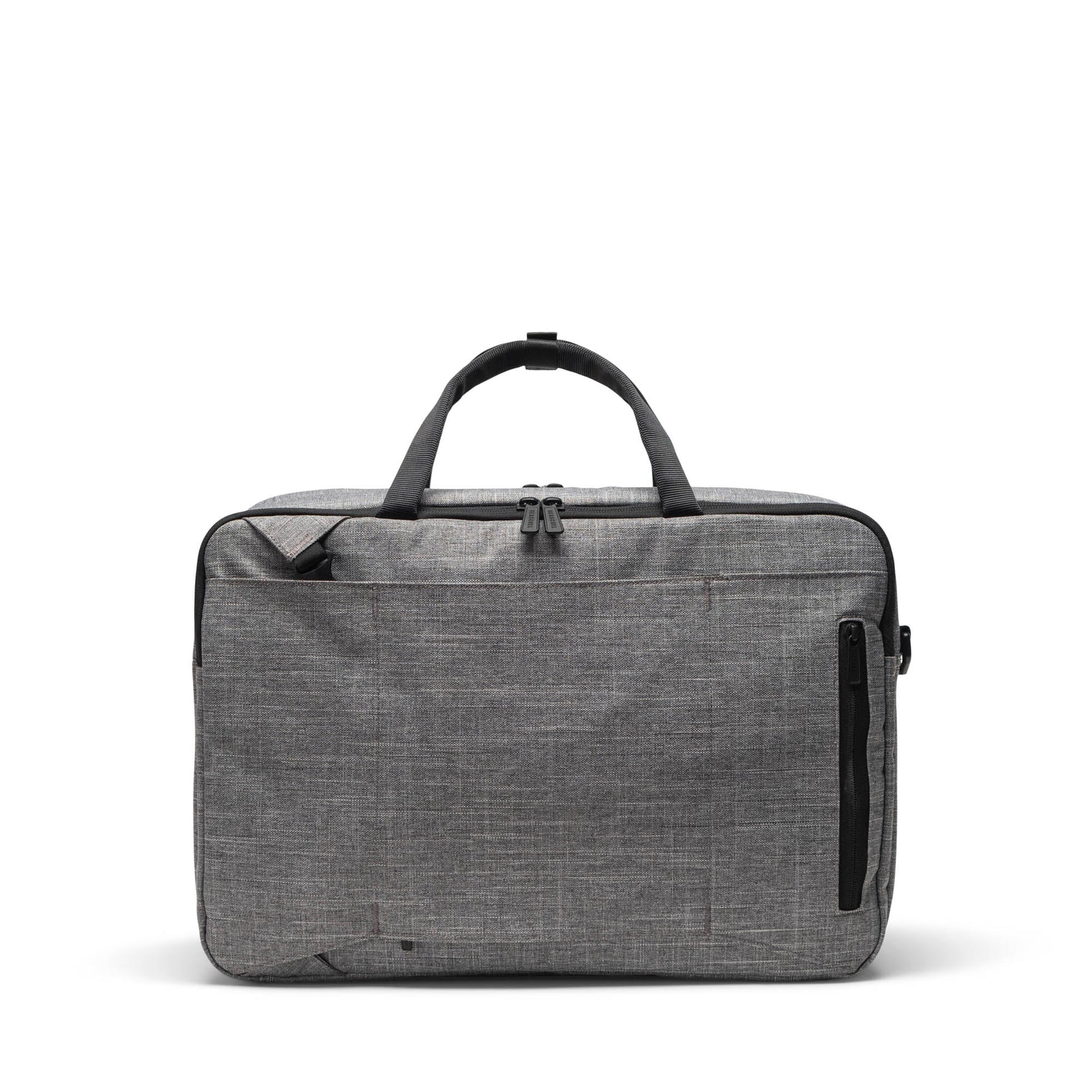 Herschel Bowen Convertible Travel Duffle in Raven Crosshatch