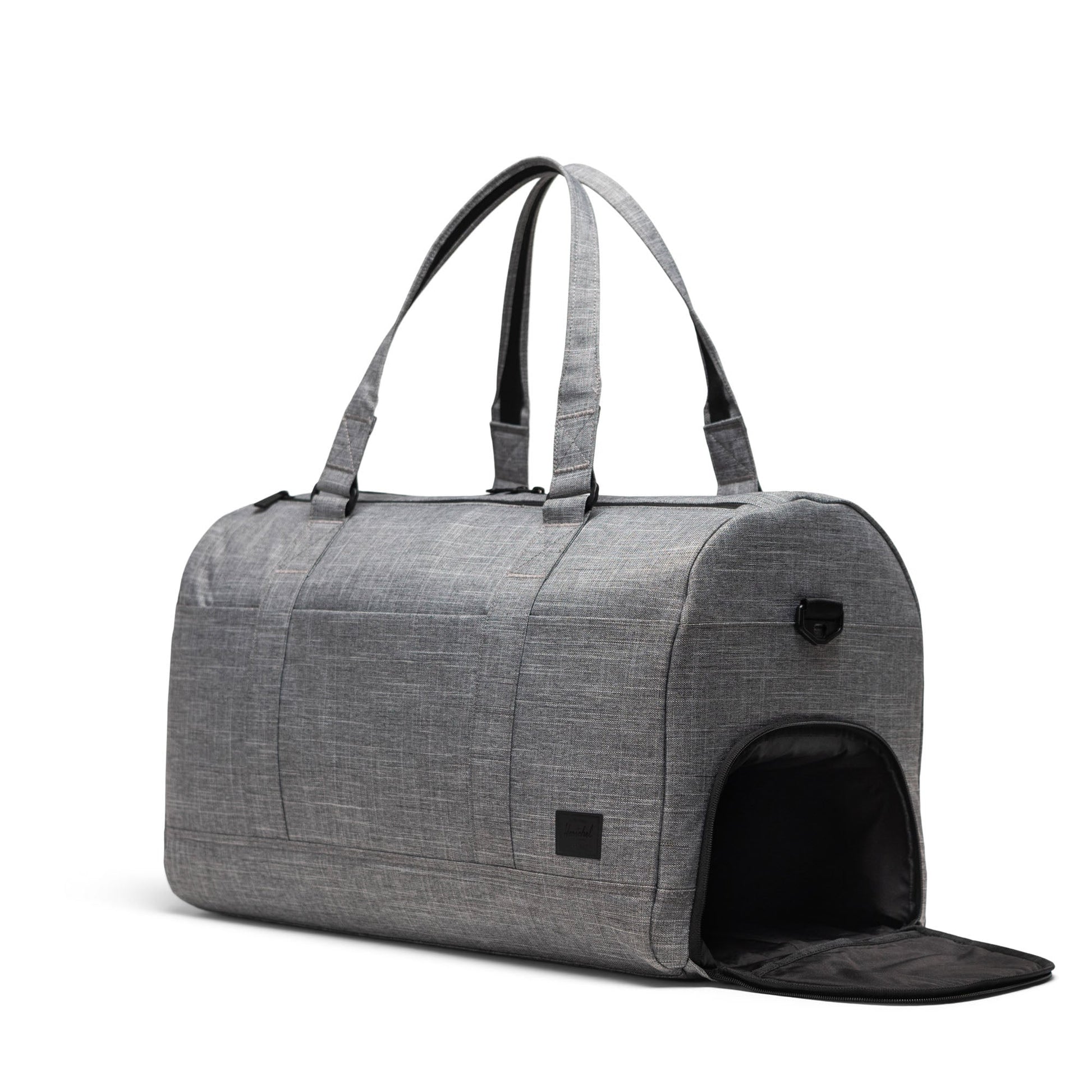 Herschel Tech Novel Duffle in Raven Crosshatch