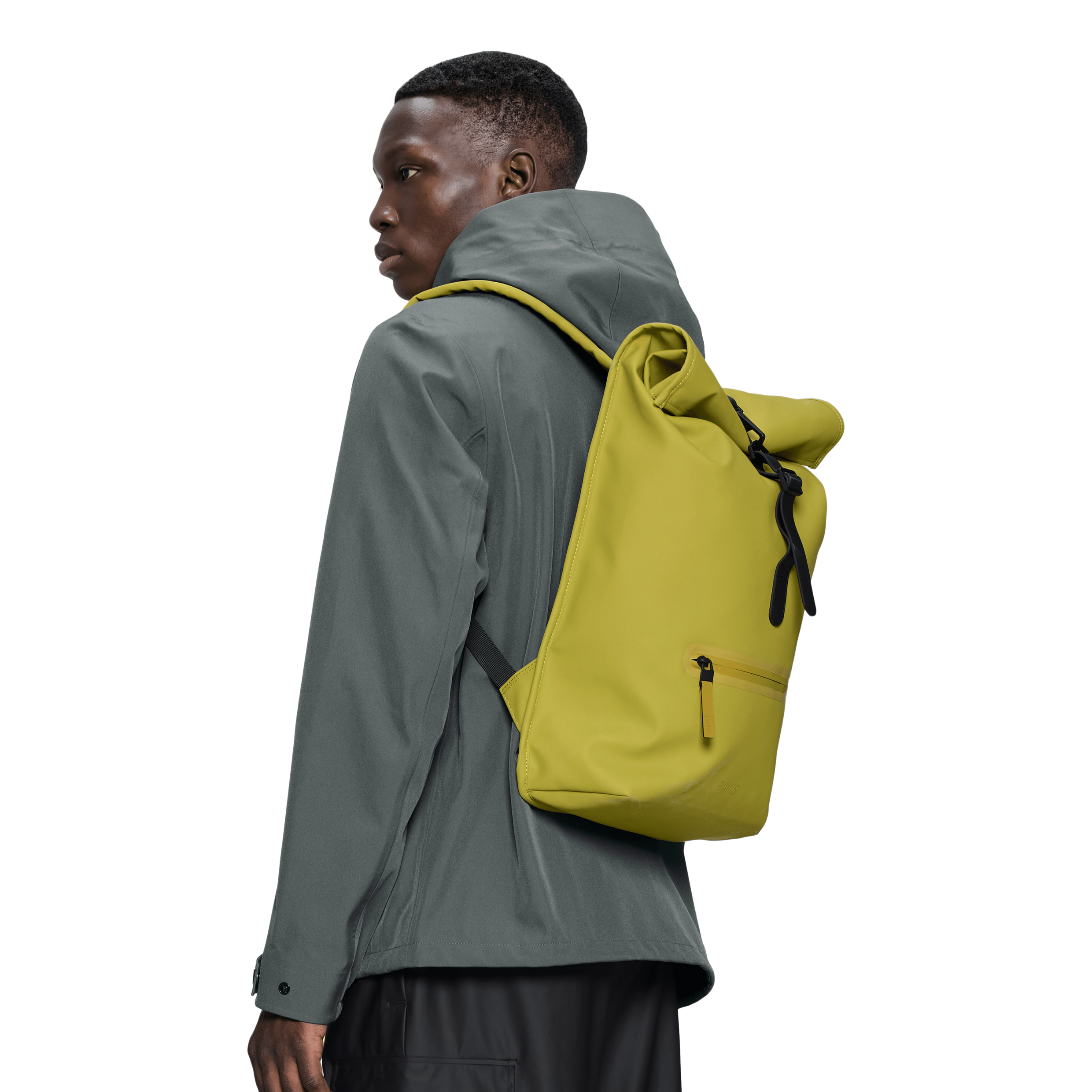 Rains Rolltop Rucksack in Glow