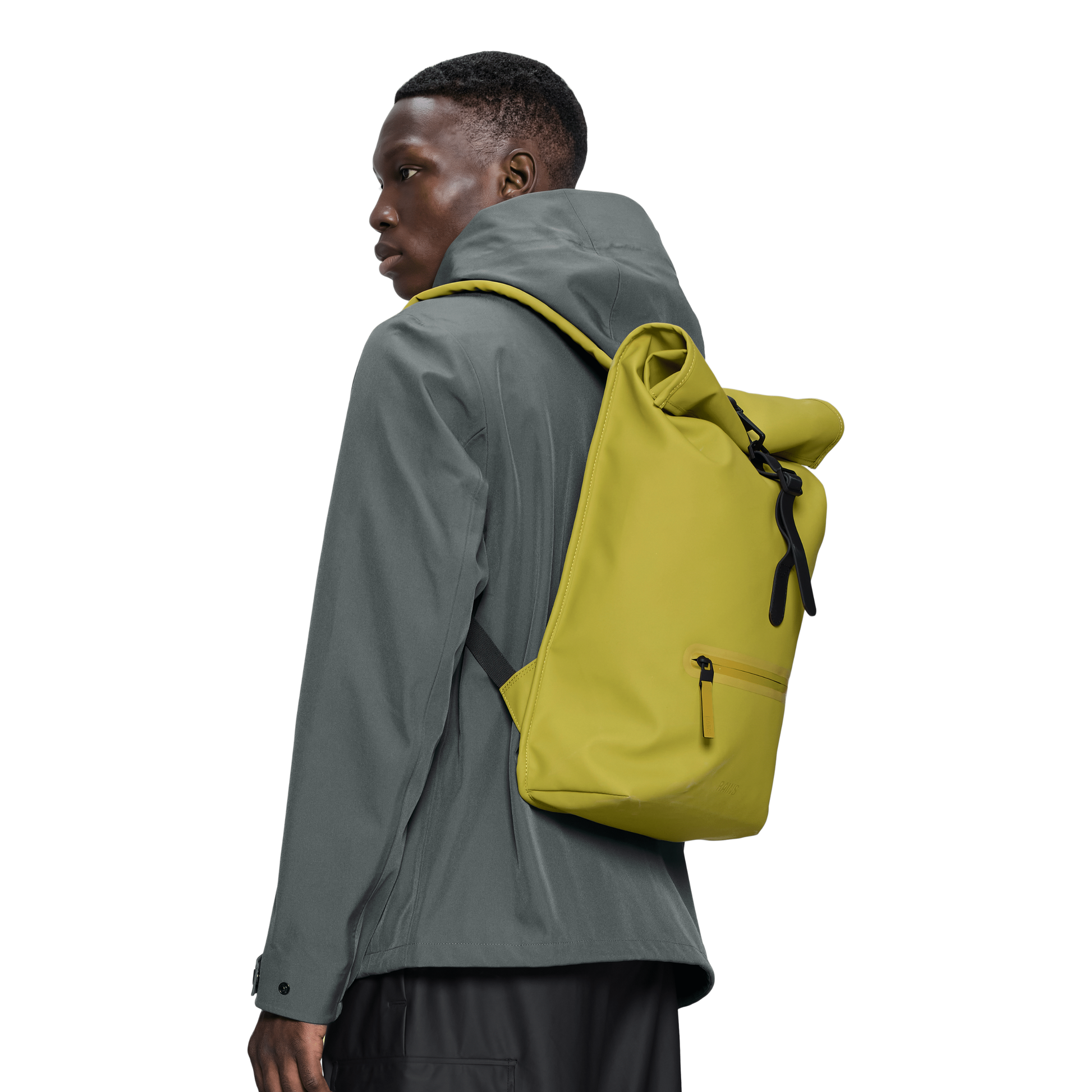 Rains Rolltop Rucksack in Glow