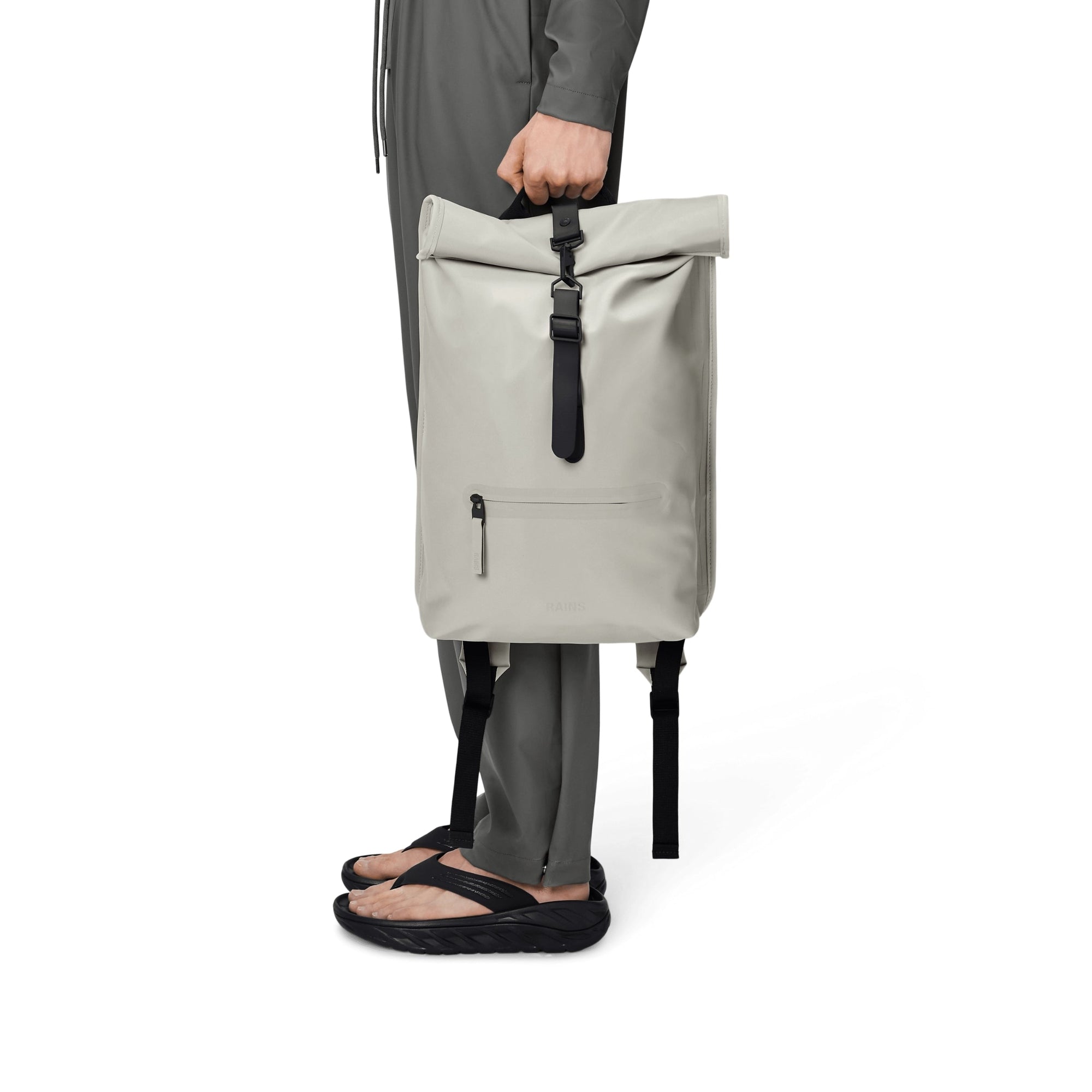 Rains Rolltop Rucksack in Matrix