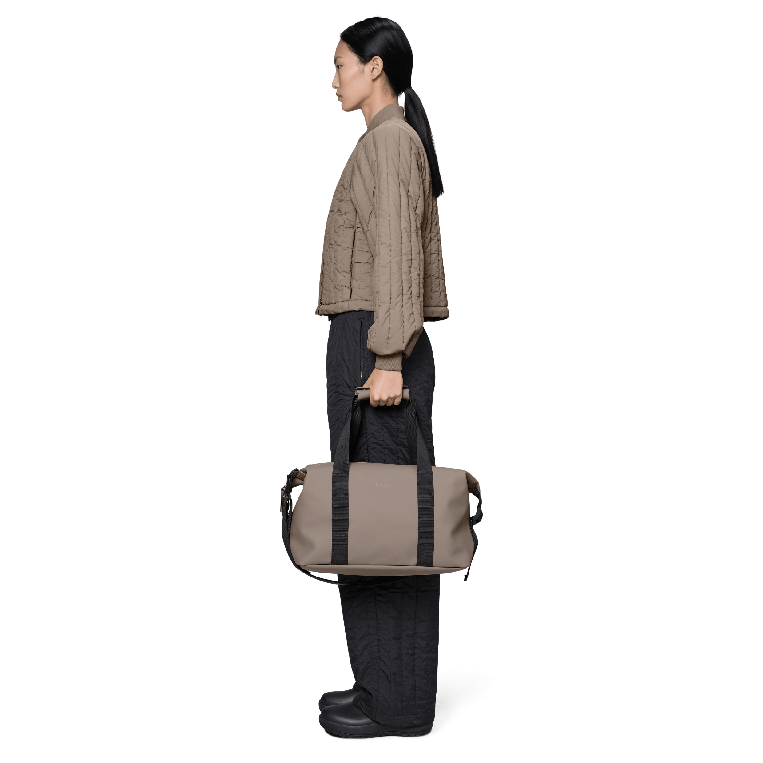 Rains Hilo Weekend Bag Small in Cinder