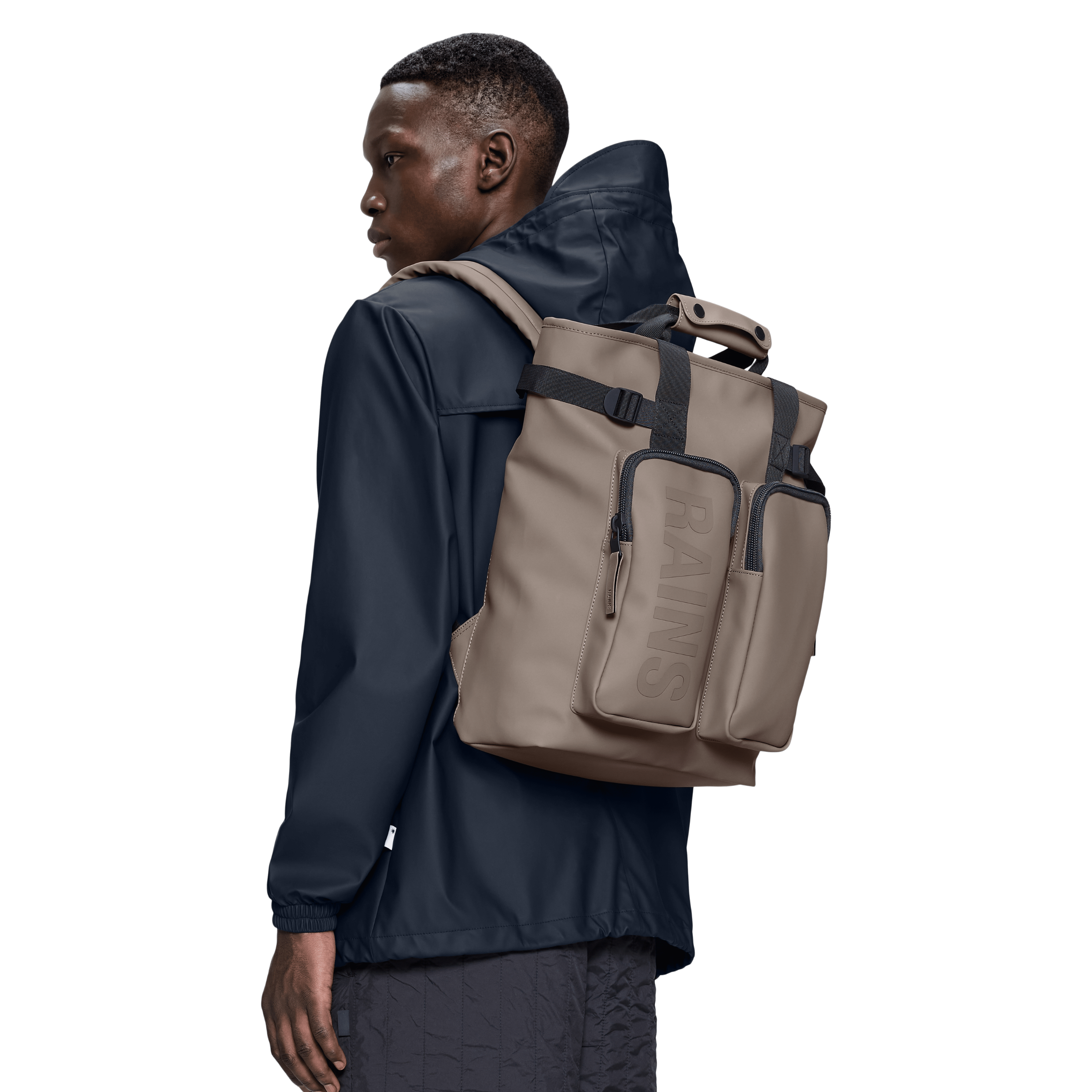 Rains Texel Tote Backpack in Cinder