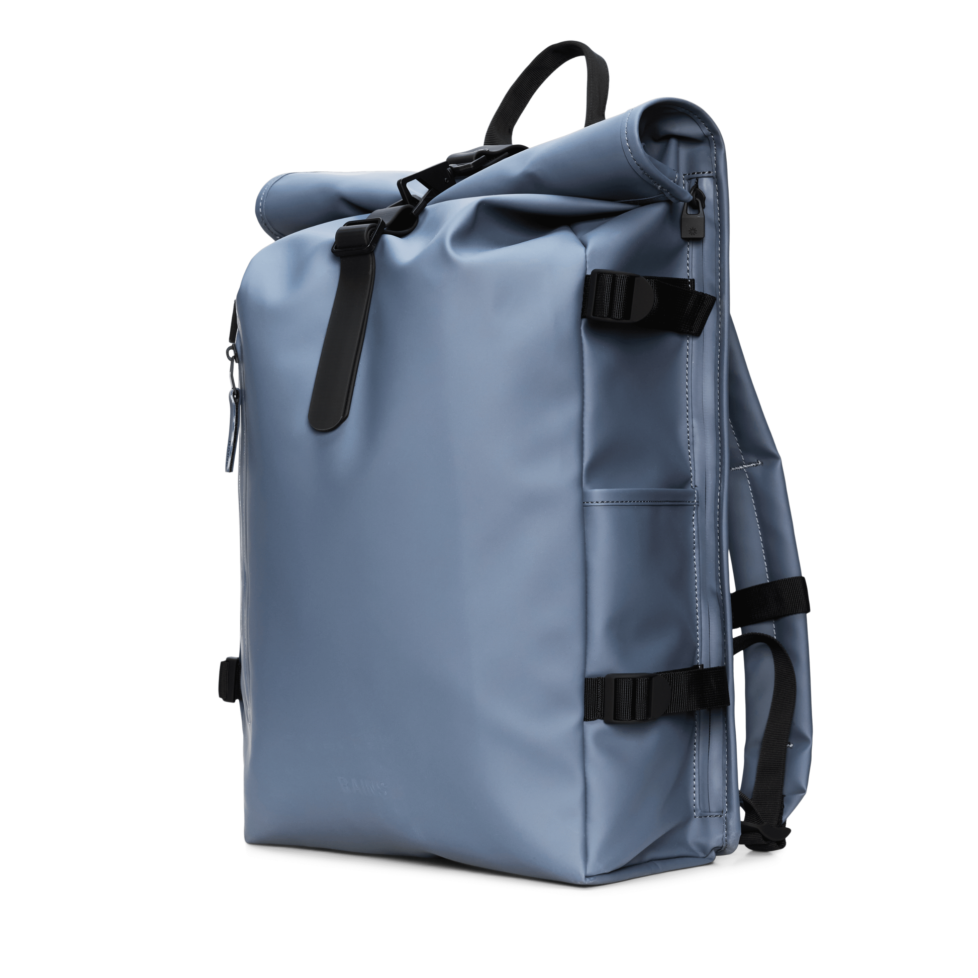 Rains Rolltop Rucksack Large in Blue Dusk