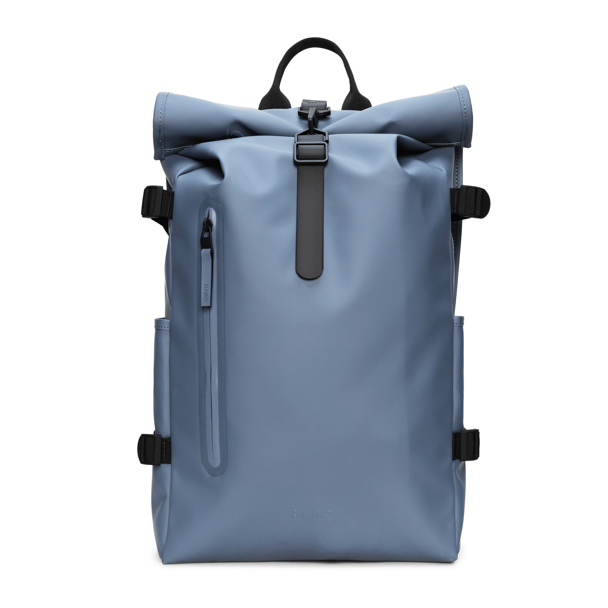Rains Rolltop Rucksack Large in Blue Dusk