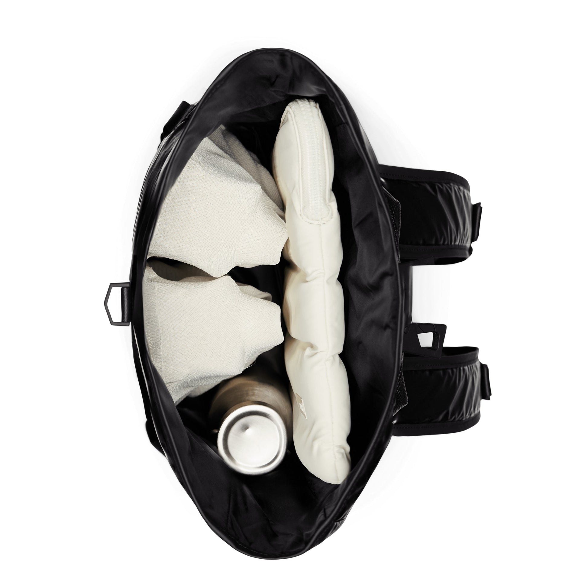 Rains Sibu Rolltop Rucksack in Black