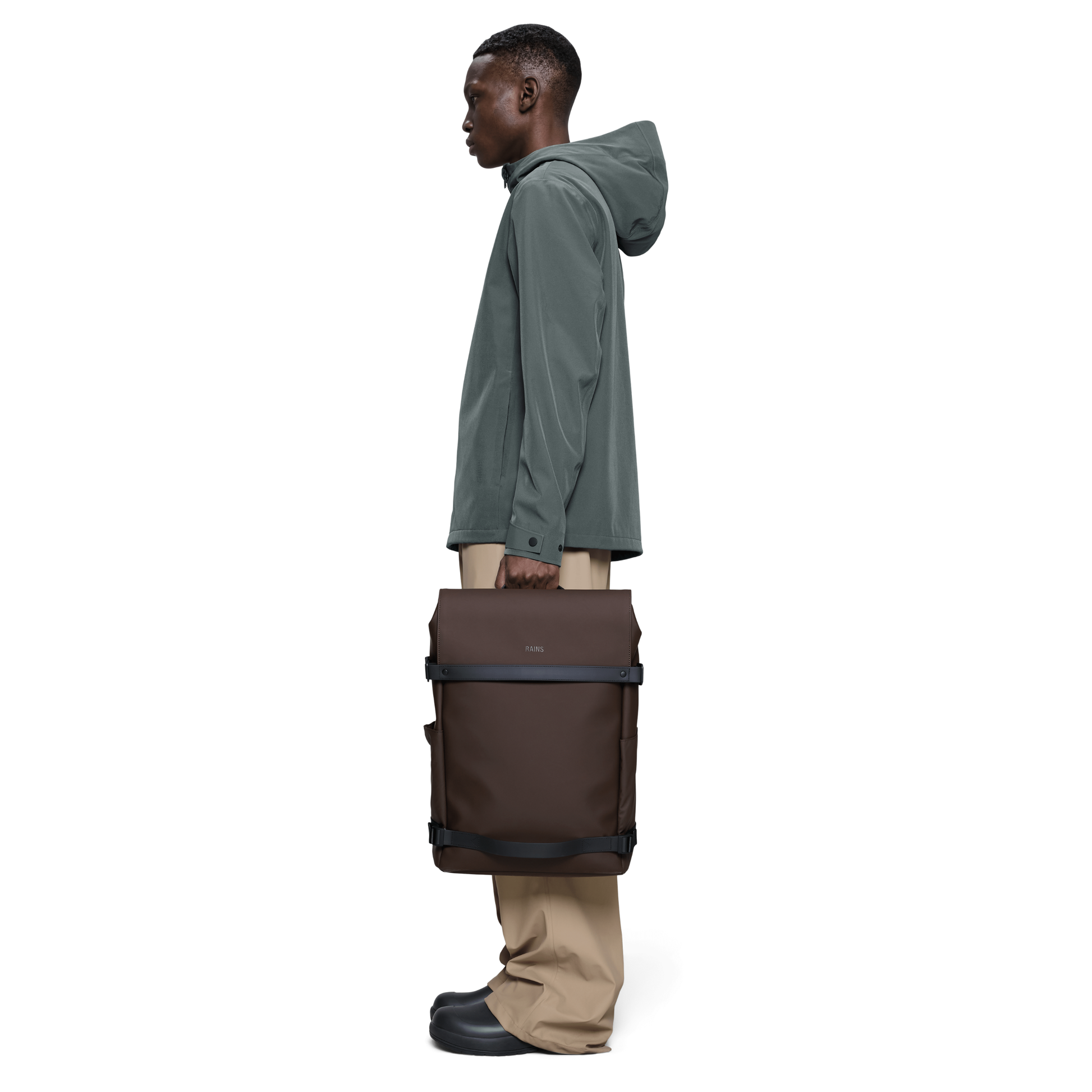 Rains OTG Backpack in Bark