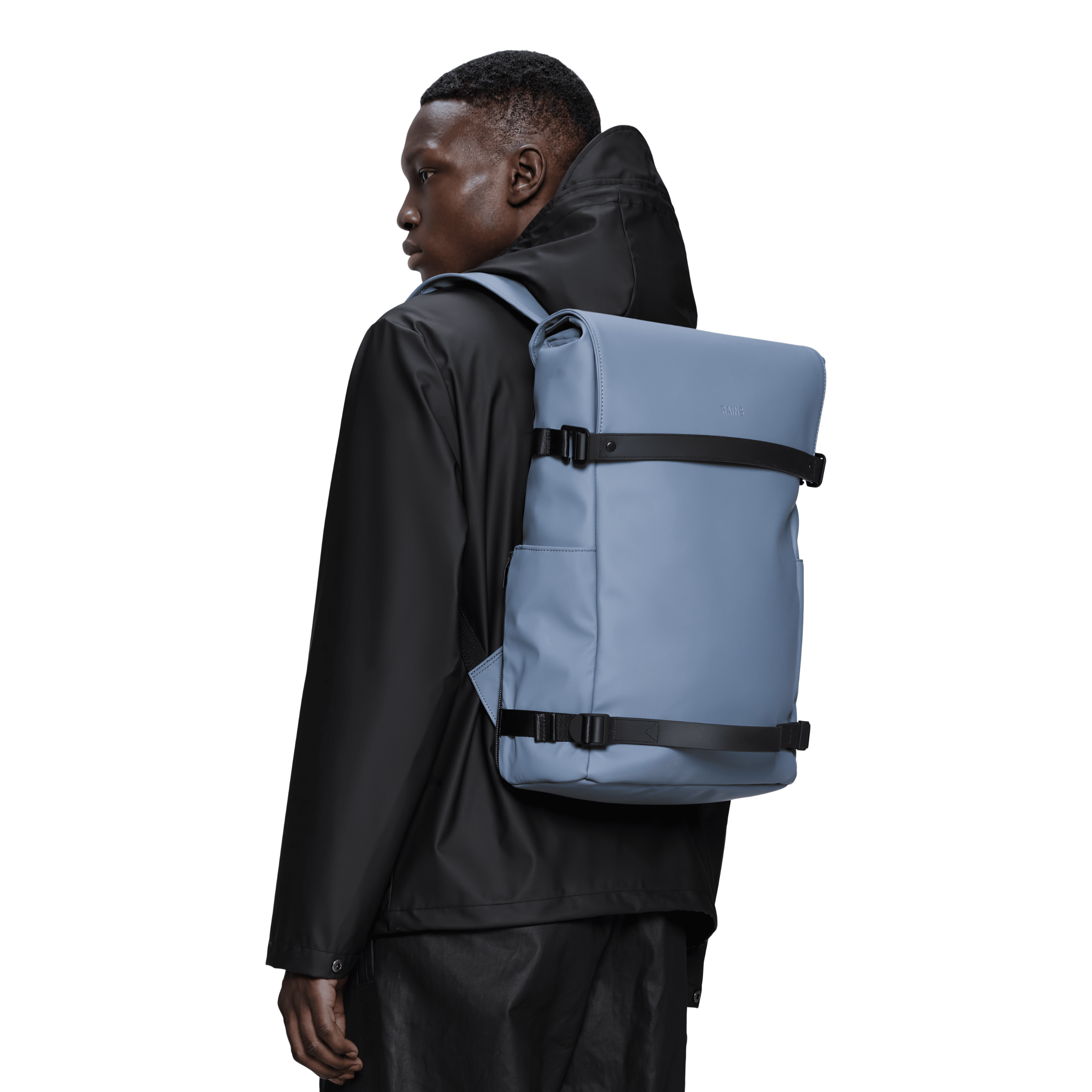 Rains OTG Backpack in Blue Dusk