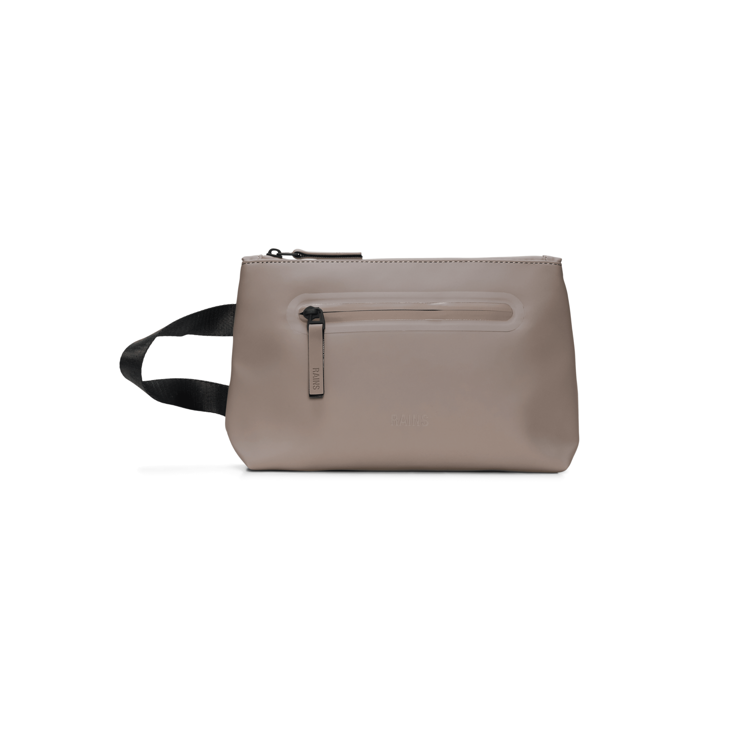 Rains 2 Zip Cosmetic Bag Large in Cinder