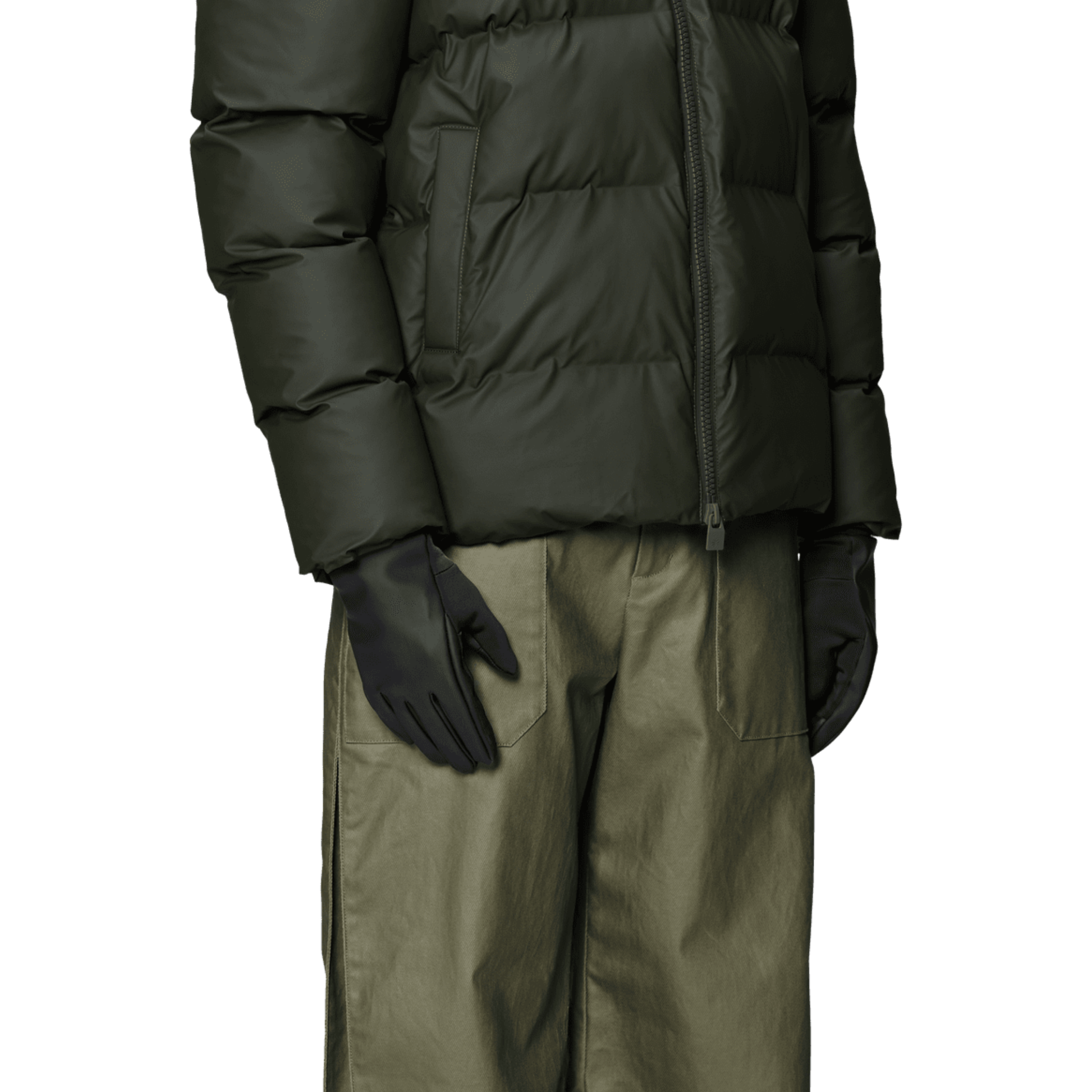 Rains Gloves in Black