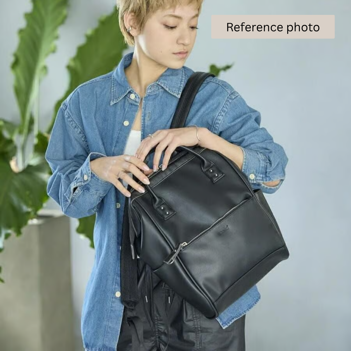 Anello Re:Retro Clasp Backpack Small in Grey Beige