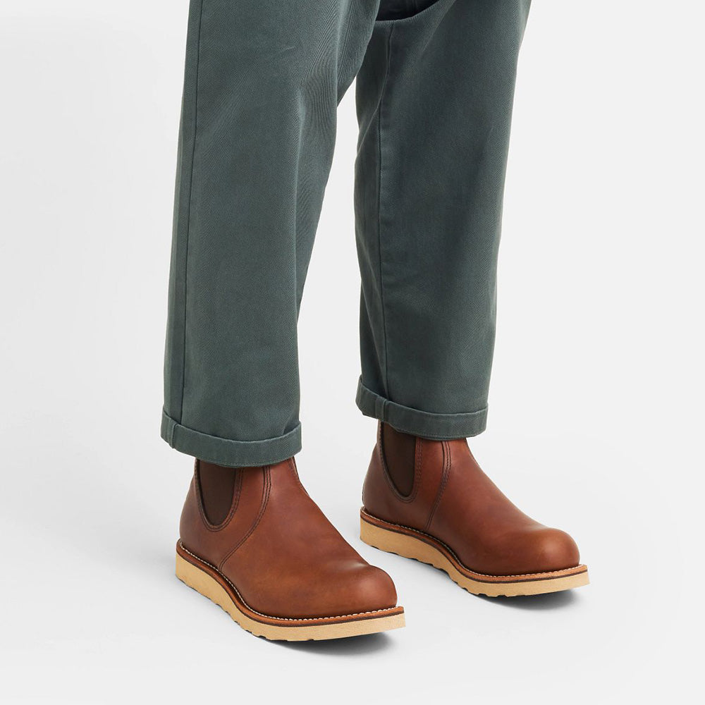 Red Wing Men's Classic Chelsea 3190 in Amber Harness Leather (D Width)