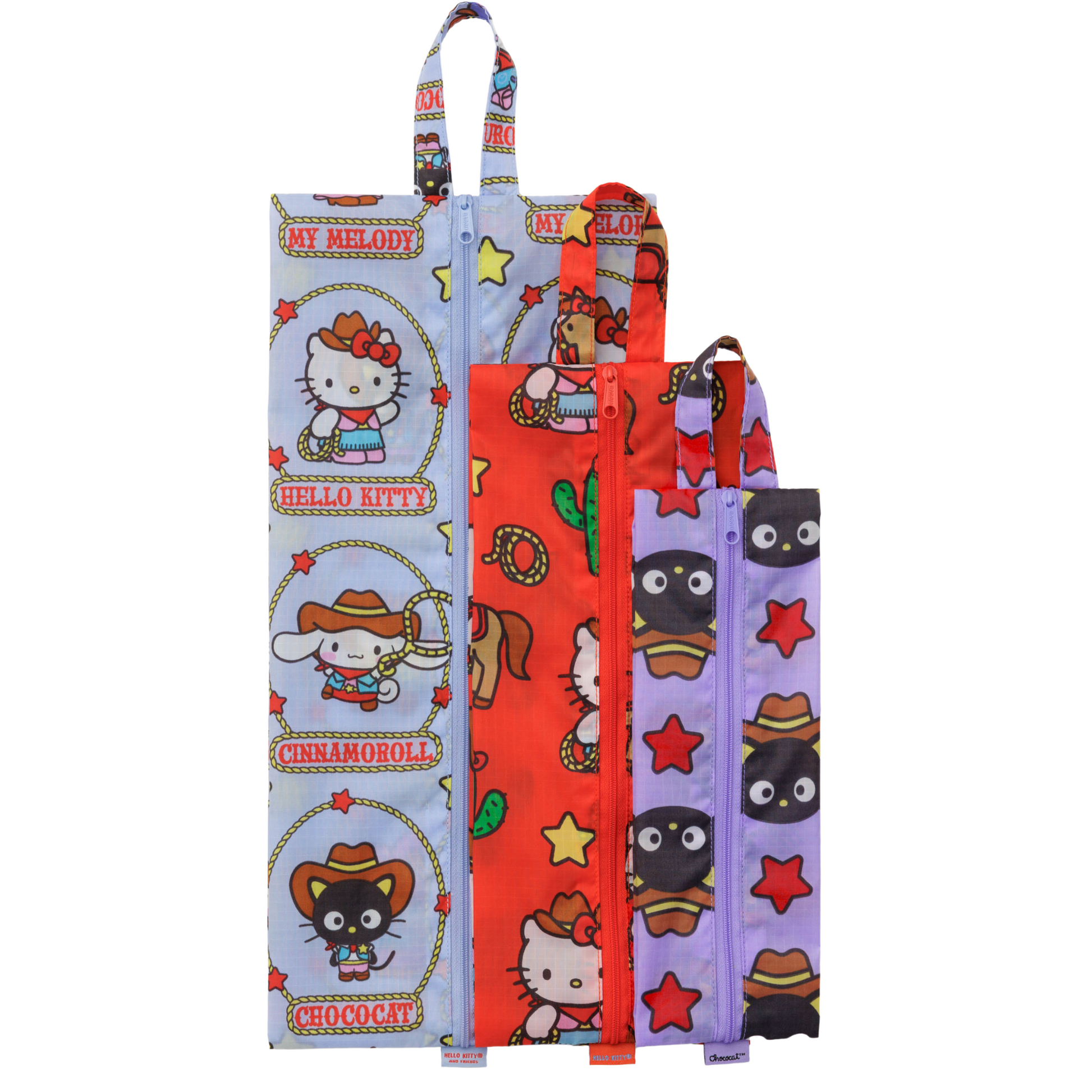 Baggu 3D Zip Set in Hello Kitty & Friends Western