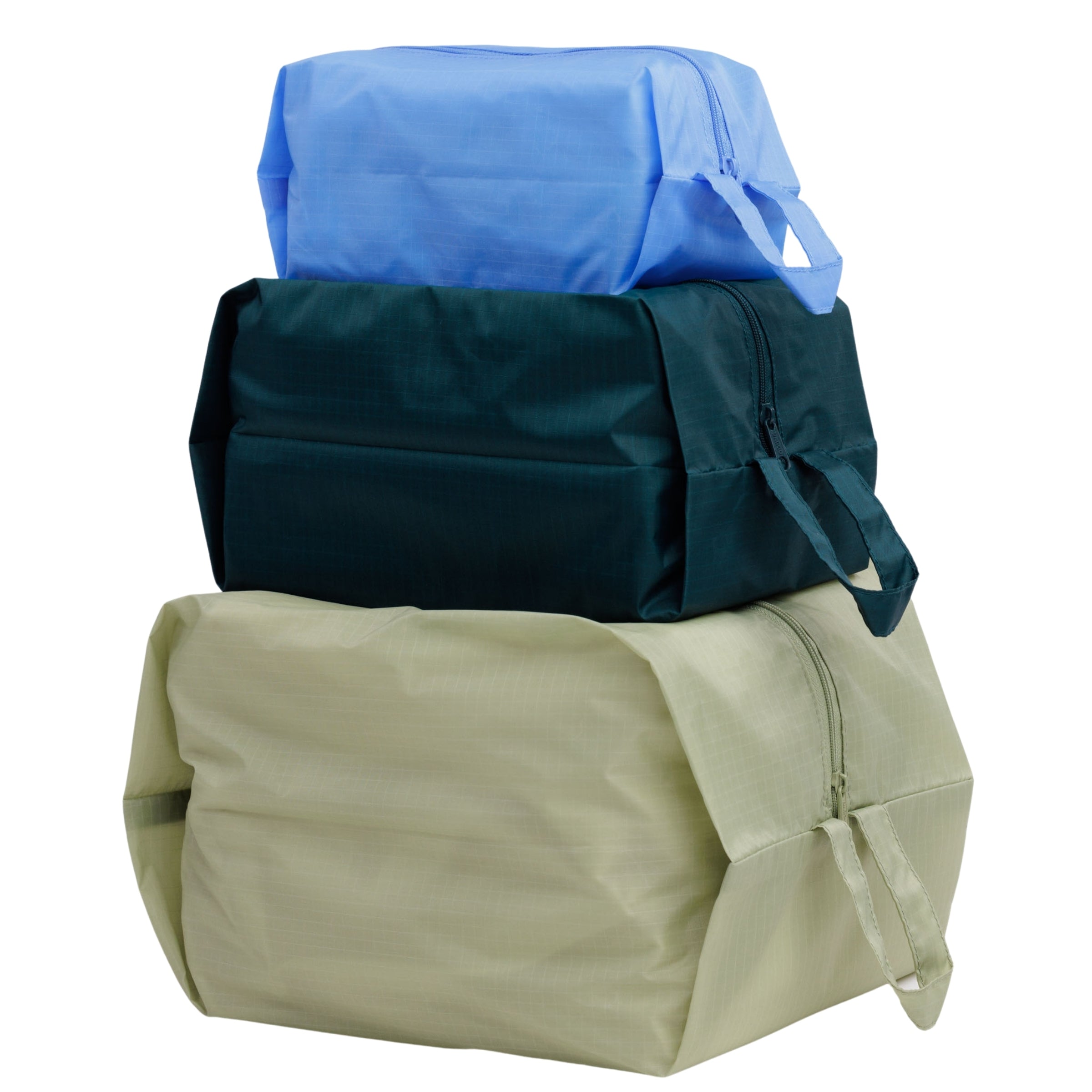 Baggu 3D Zip Set in Lagoon Mix