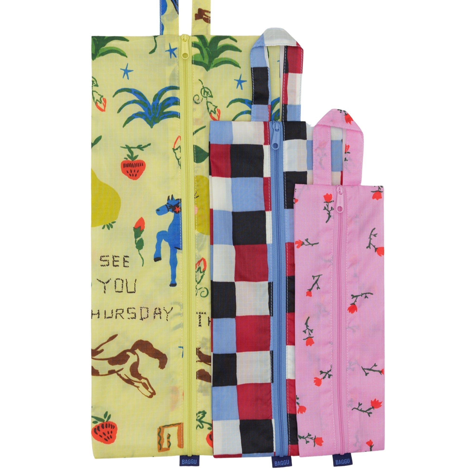 Baggu 3D Zip Set in Painted Prairie
